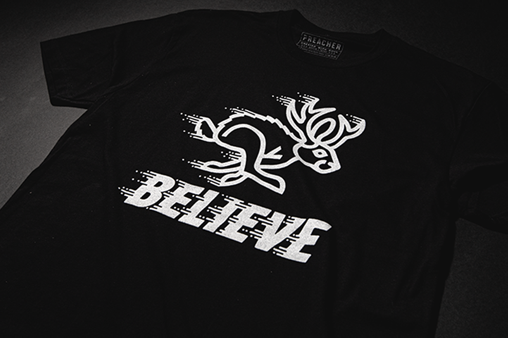 Preacher X Draplin Believe Jackalope Tee