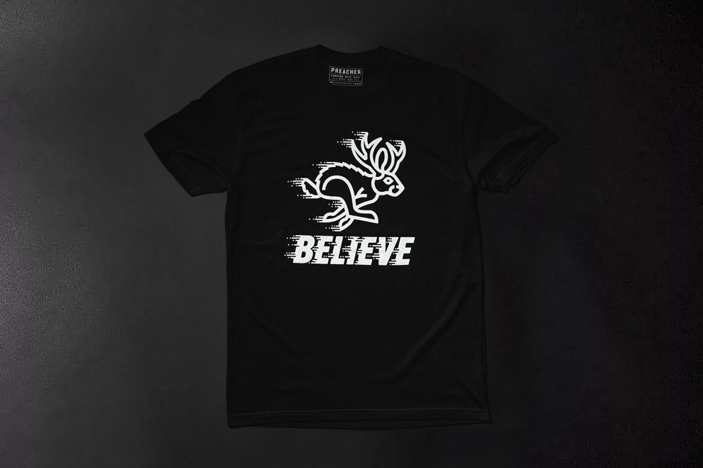 Preacher X Draplin Believe Jackalope Tee