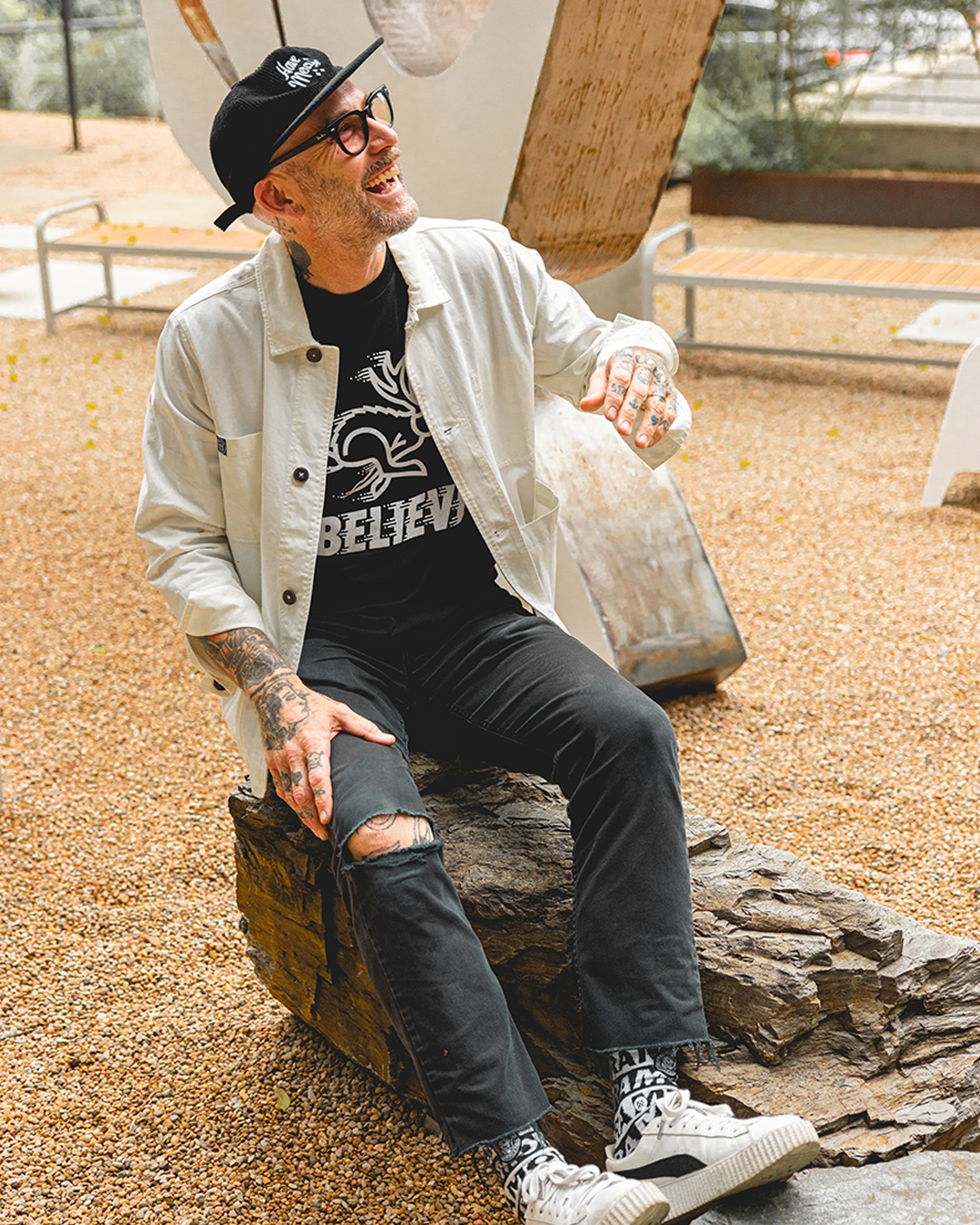 Preacher X Draplin Believe Jackalope Tee