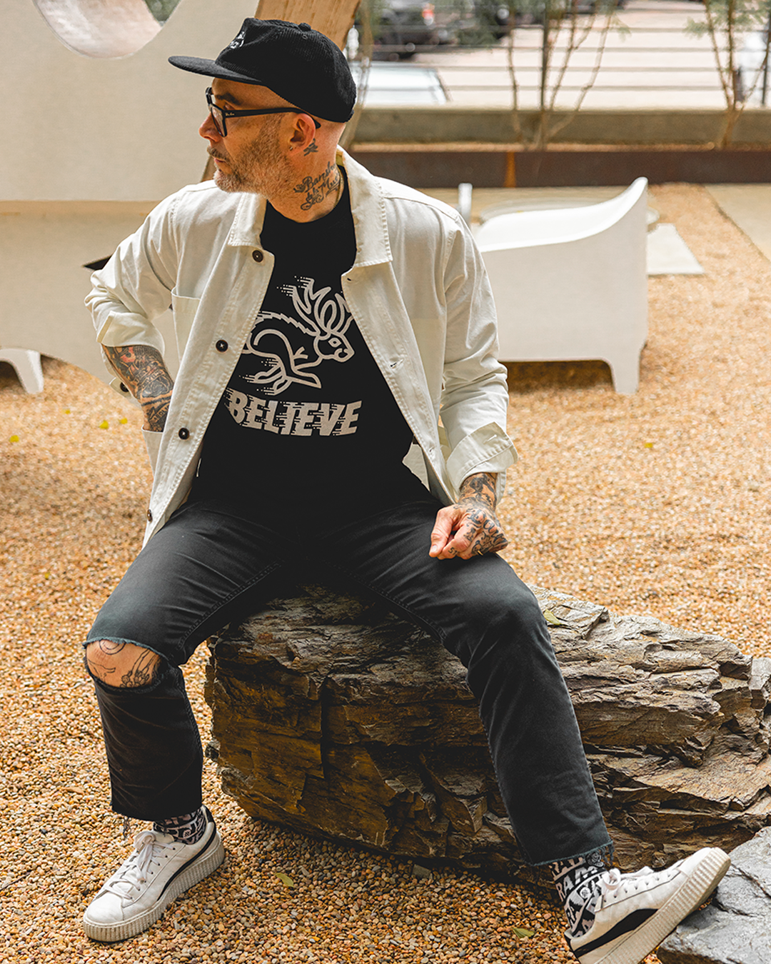 Preacher X Draplin Believe Jackalope Tee