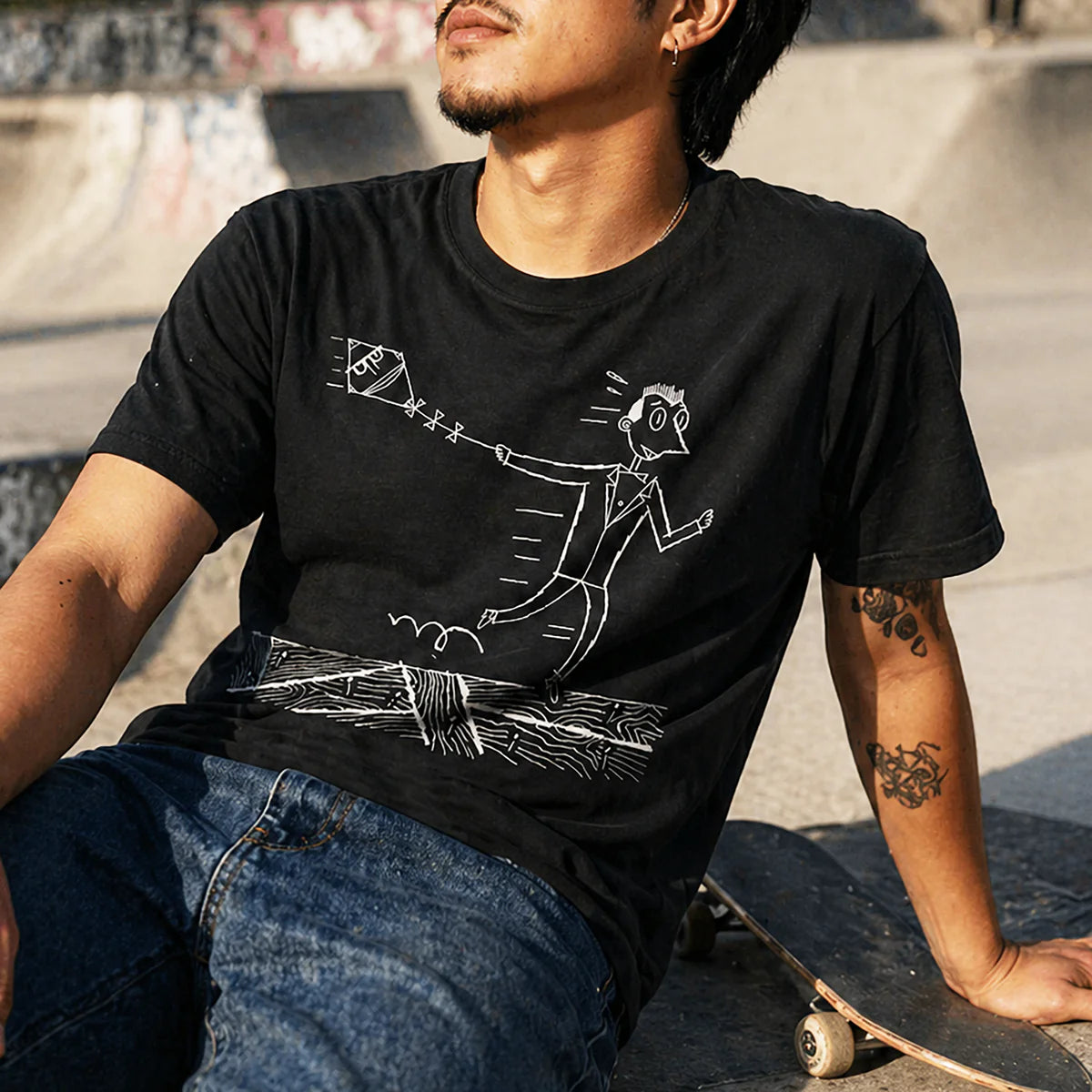 Pee-wee : Mr Kite T-shirt, Black
