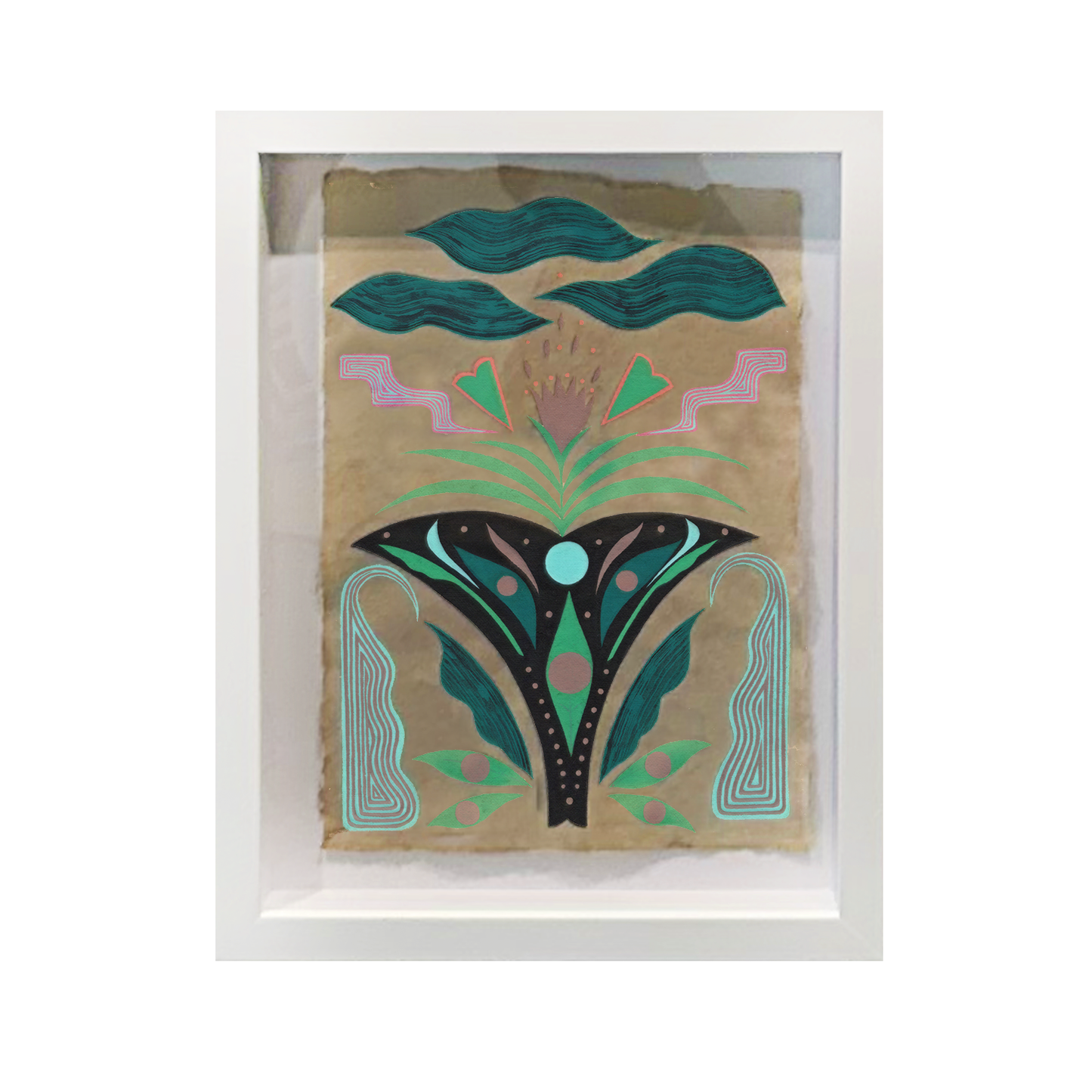 Rumination Series / Works On Paper #8 By Adrian Landon Brooks