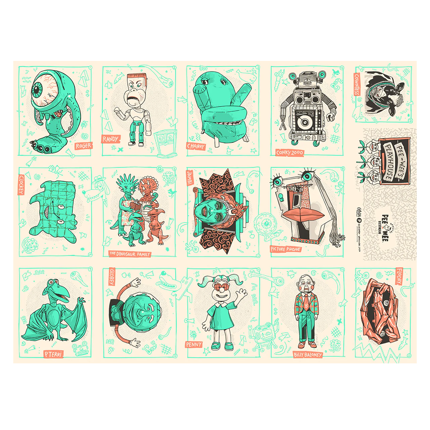 Pee-wee : Tyler Stout Uncut Card Set
