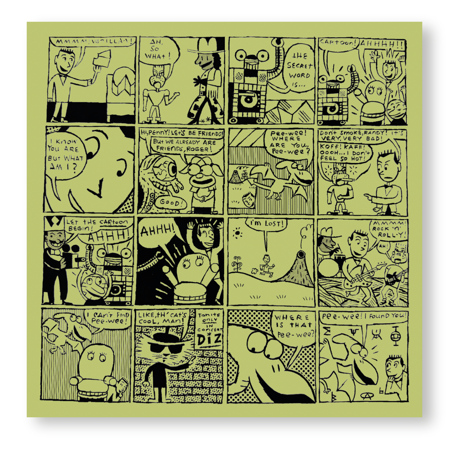 Pee-wee : Comic Print