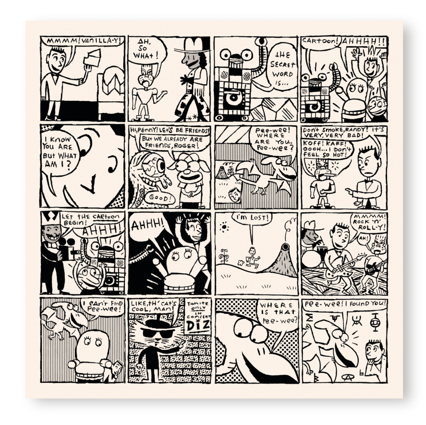 Pee-wee : Comic Print