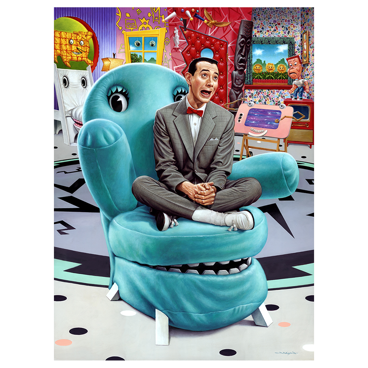 Pee-wee : Jason Edmiston - Pee-wee's Playhouse Print (Large)
