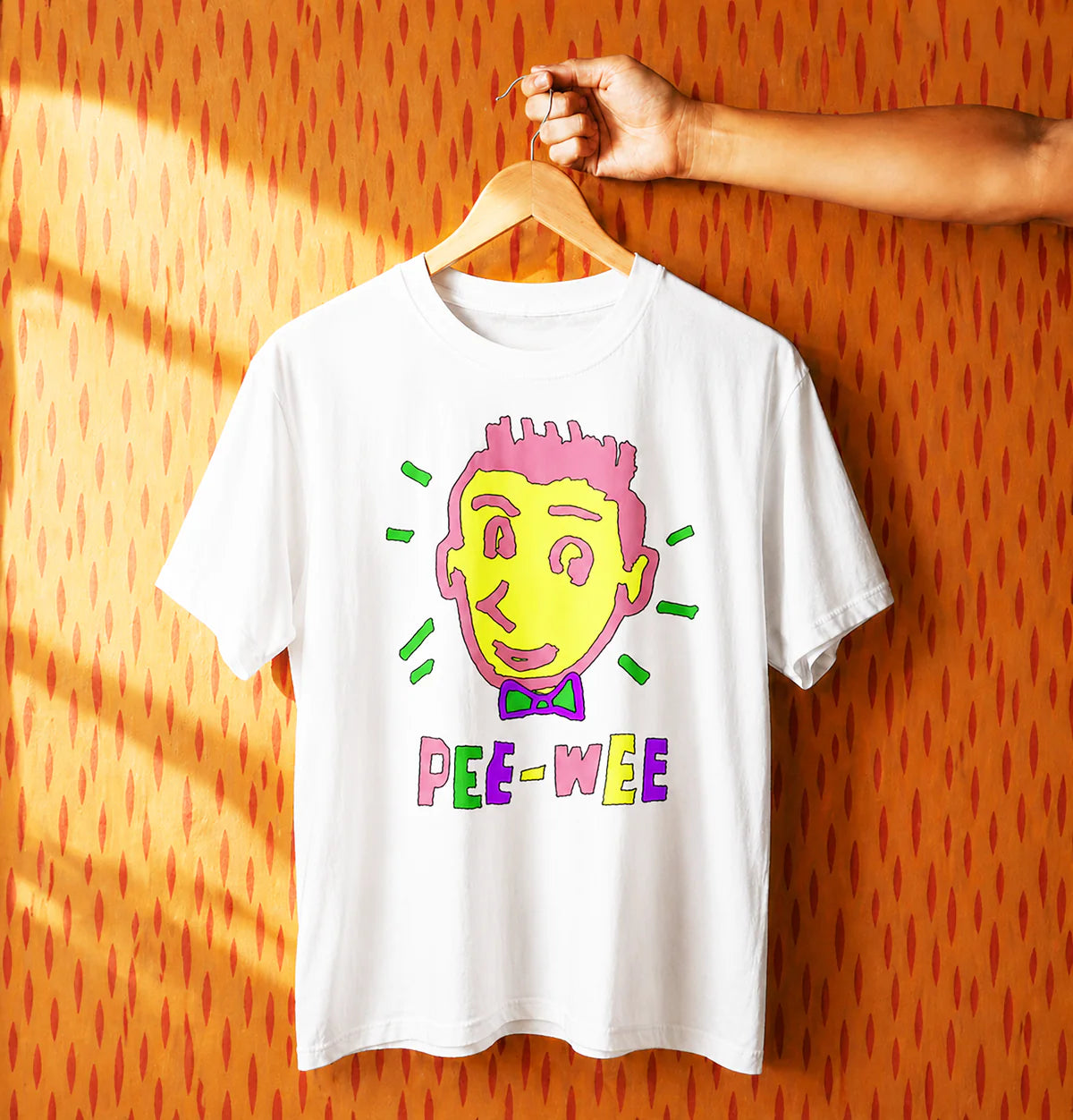 Pee-wee : Neon Face T-shirt, White