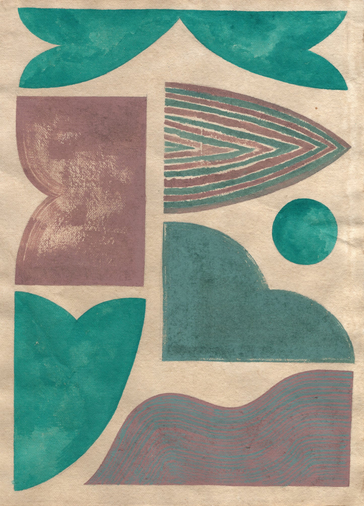 Rumination Series / Works On Paper #4 By Adrian Landon Brooks